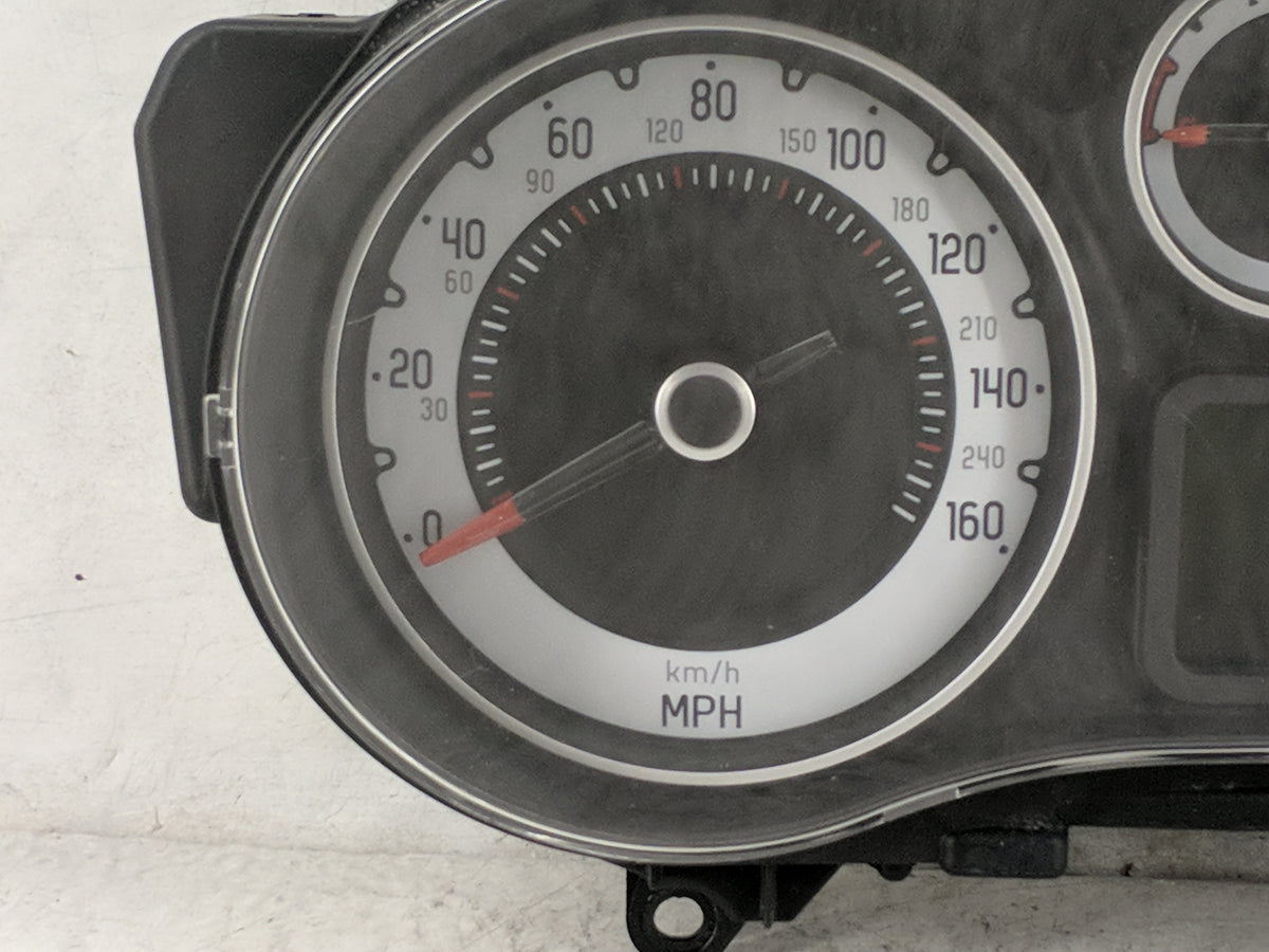 2014 Fiat 500 Instrument Cluster Speedometer Gauges P/N:A2C32923104 51975138, SW:1062 Miles: Fits OEM Used Auto Parts - Oemu