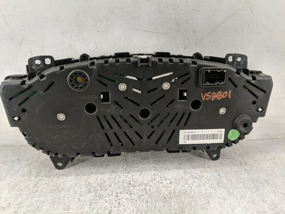 2014 Fiat 500 Instrument Cluster Speedometer Gauges P/N:A2C32923104 51975138, SW:1062 Miles: Fits OEM Used Auto Parts - Oemu
