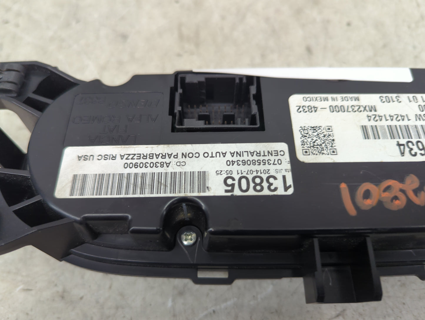 2014 Fiat 500 Climate Control Module Temperature AC/Heater Replacement P/N:07355806340 A83030900, MX237000-4832, 735580634 F