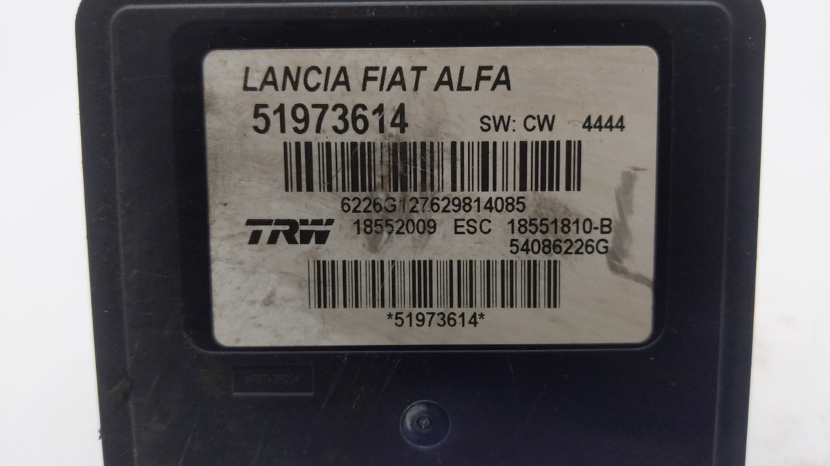 2014-2017 Fiat 500 Anti-Lock Brake ABS Pump Module Actuator OEM P/N:51920753 51973614 Fits Fits 2014 2015 2016 2017 OEM Used