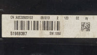 2014 Fiat 500 Instrument Cluster Speedometer Gauges P/N:51968387 Fits OEM Used Auto Parts - Oemusedautoparts1.com