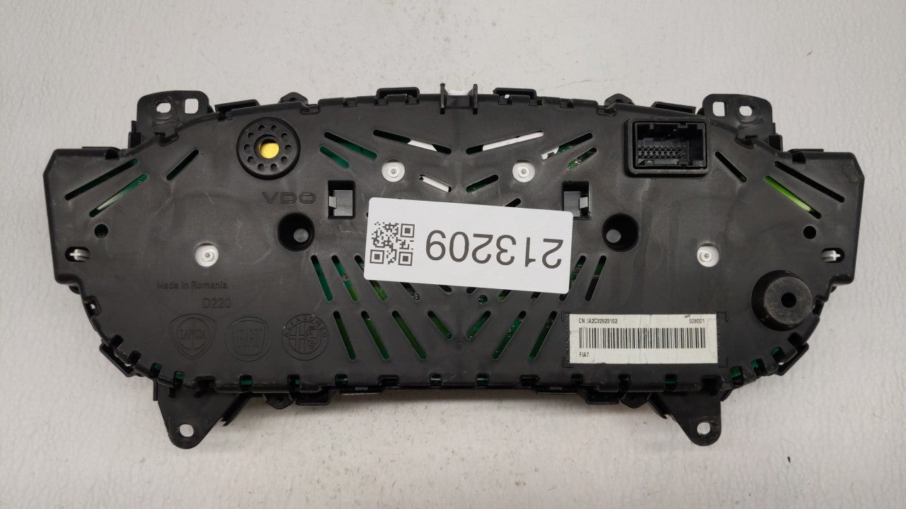 2014 Fiat 500 Instrument Cluster Speedometer Gauges P/N:51968387 Fits OEM Used Auto Parts - Oemusedautoparts1.com