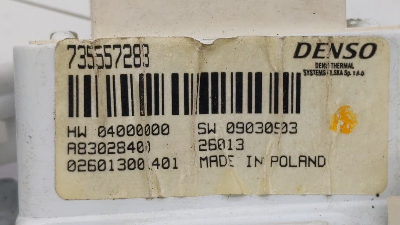2014 Fiat 500 Climate Control Module Temperature AC/Heater Replacement P/N:838792Z 735580634, 735557283 Fits OEM Used Auto P