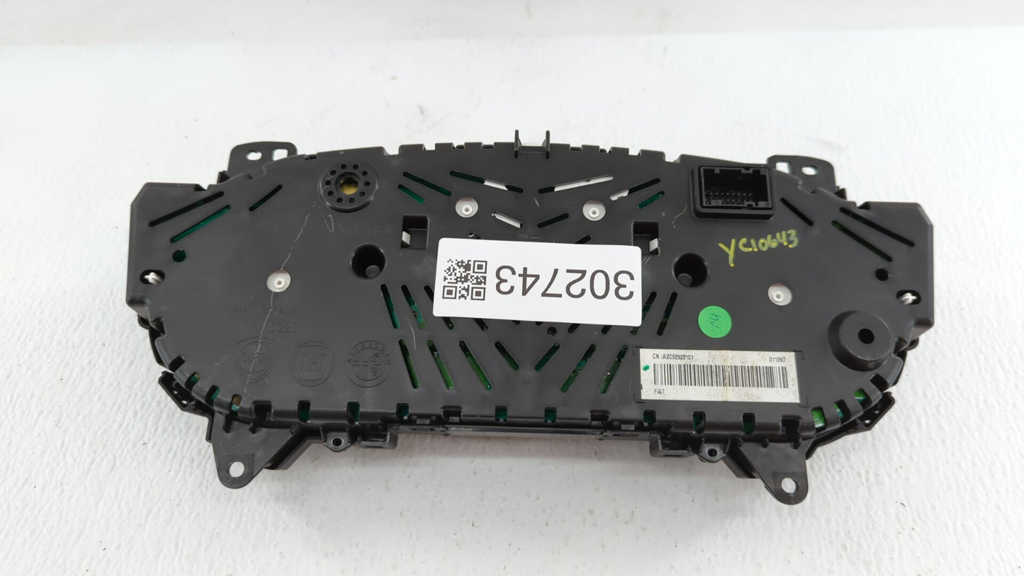 2014 Fiat 500 Instrument Cluster Speedometer Gauges P/N:51953204 51968251, 51975138, 51968387 Fits OEM Used Auto Parts - Oem