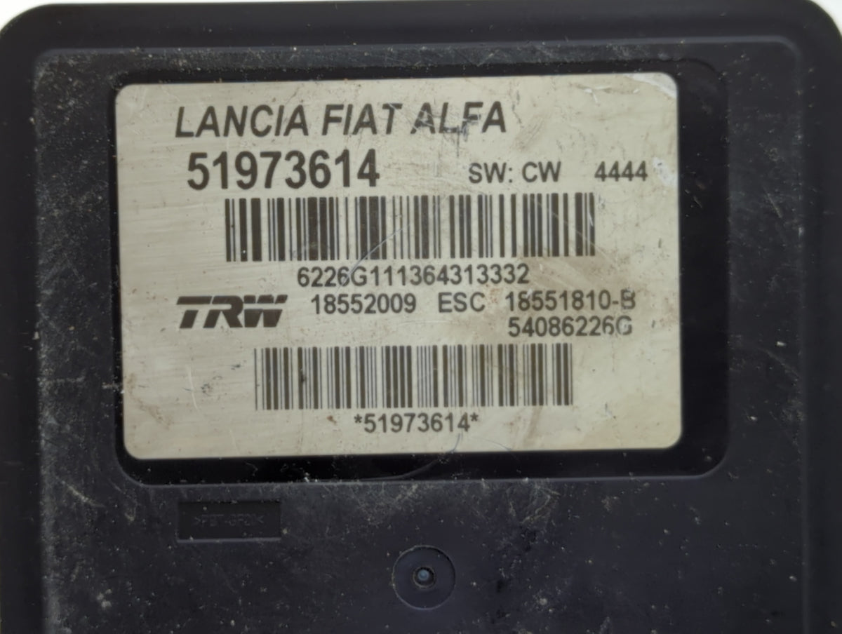 2014-2017 Fiat 500 Anti-Lock Brake ABS Pump Module Actuator OEM P/N:51920753 51973614 Fits Fits 2014 2015 2016 2017 OEM Used