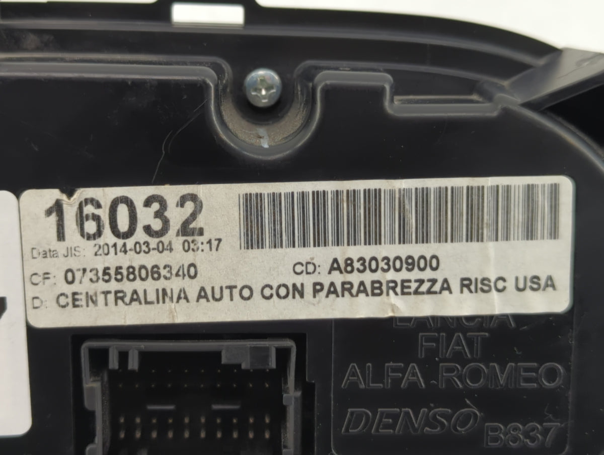 2014-2017 Fiat 500 Climate Control Module Temperature AC/Heater Replacement P/N:735613957 A83030900 Fits Fits 2014 2015 2016