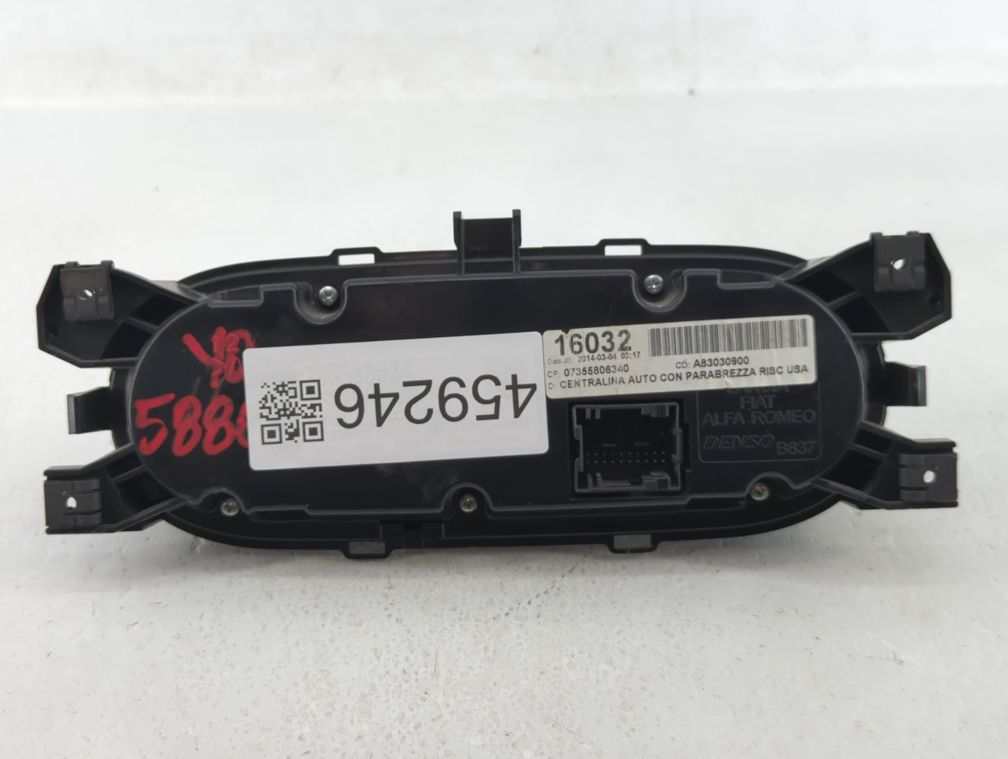 2014 Fiat 500 Climate Control Module Temperature AC/Heater Replacement P/N:735613957 A83030900, 735580634 Fits OEM Used Auto