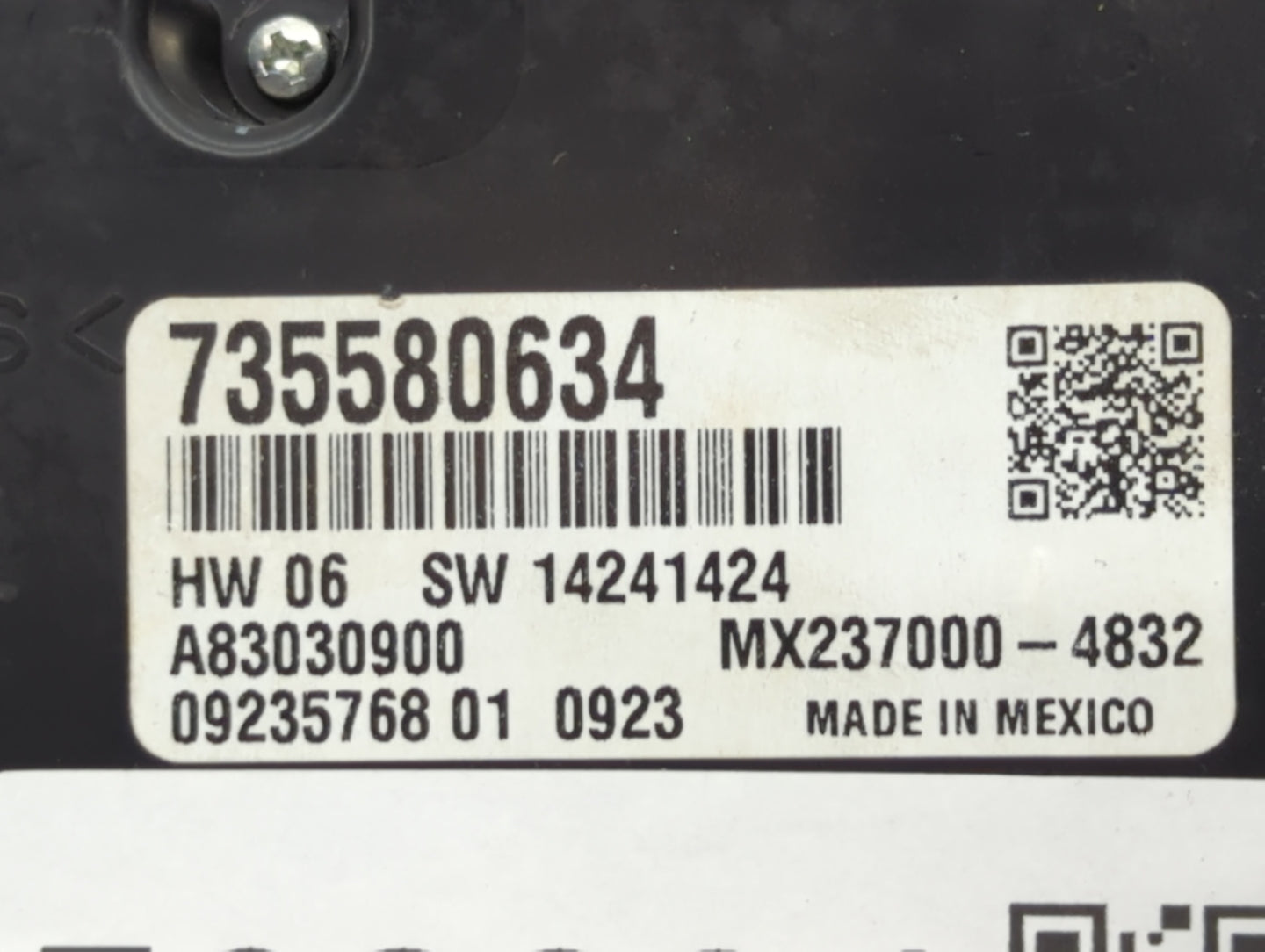 2014 Fiat 500 Climate Control Module Temperature AC/Heater Replacement P/N:838792Z 735580634, 735557283 Fits OEM Used Auto P
