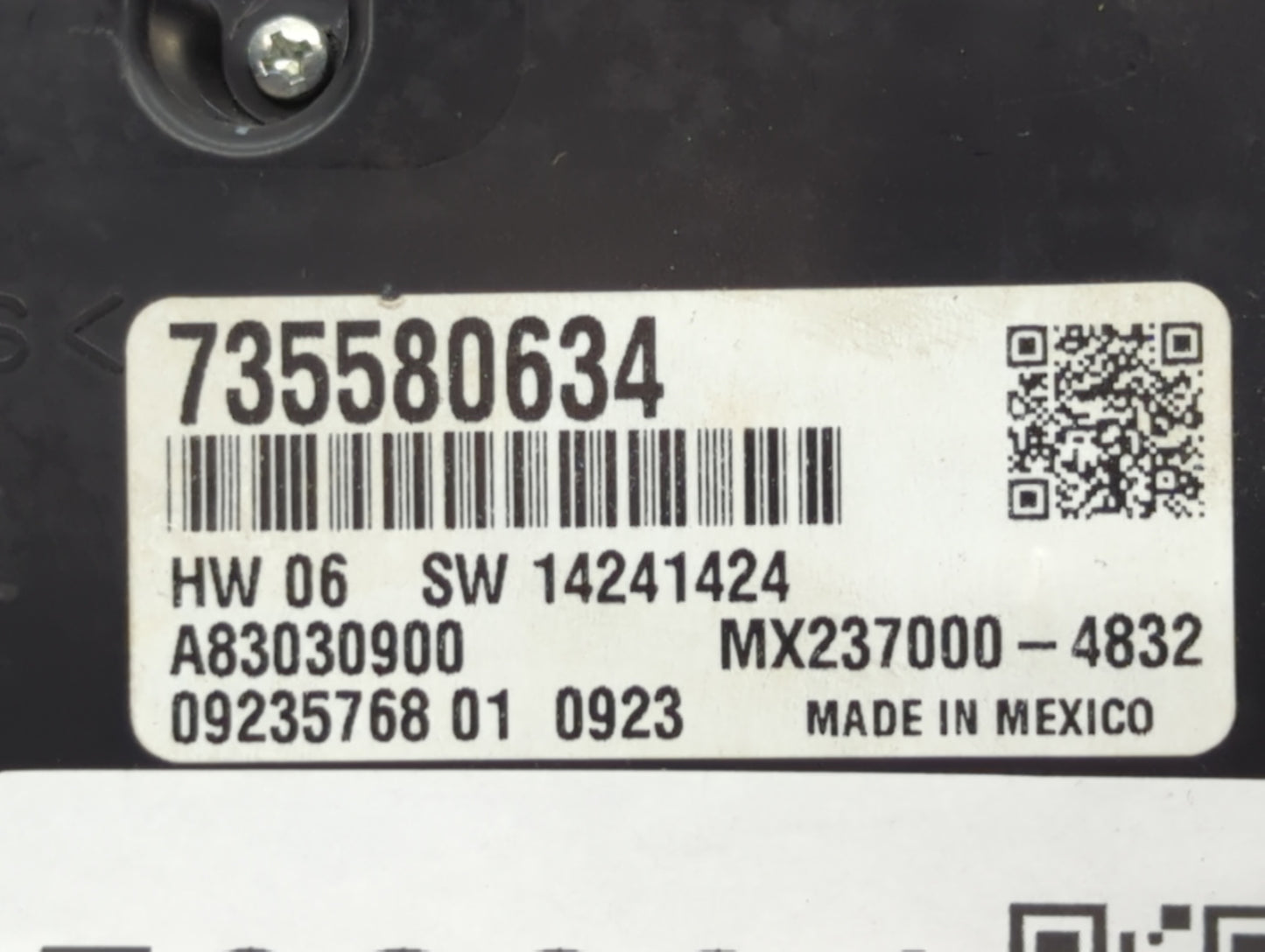 2014 Fiat 500 Climate Control Module Temperature AC/Heater Replacement P/N:838792Z 735580634, 735557283 Fits OEM Used Auto P