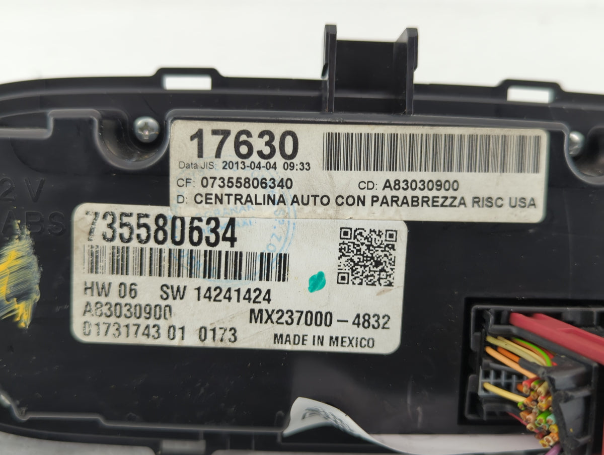 2014-2017 Fiat 500 Climate Control Module Temperature AC/Heater Replacement P/N:735580634 Fits Fits 2014 2015 2016 2017 OEM 