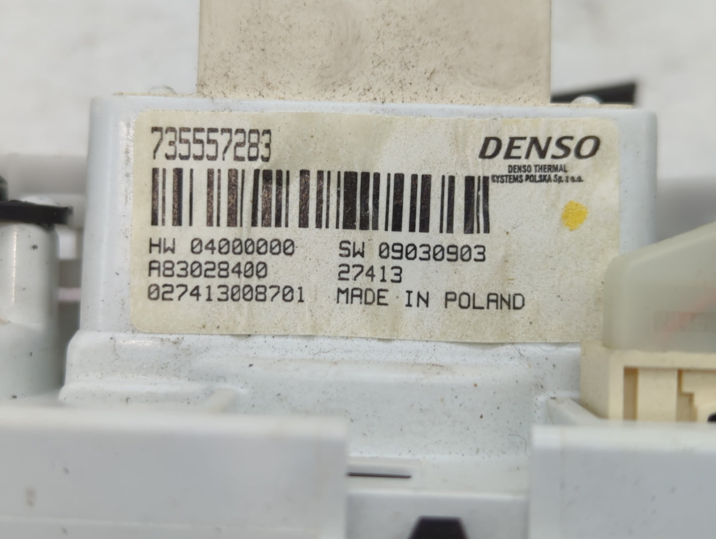 2014 Fiat 500 Climate Control Module Temperature AC/Heater Replacement P/N:735557283 Fits OEM Used Auto Parts - Oemusedautop