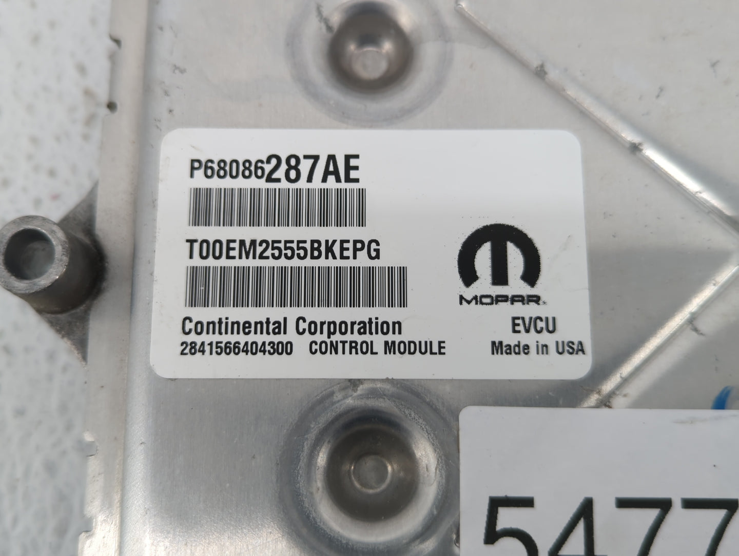 2014 Fiat 500 PCM Engine Control Computer ECU ECM PCU OEM P/N:P68086287AE Fits OEM Used Auto Parts - Oemusedautoparts1.com