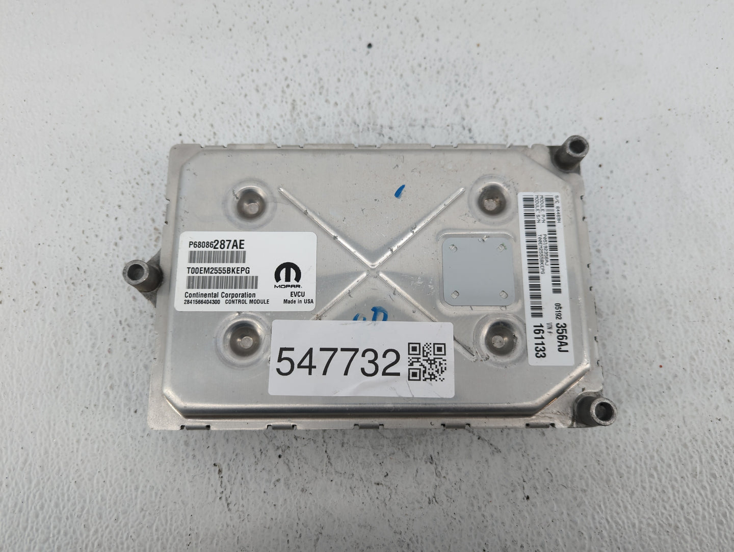 2014 Fiat 500 PCM Engine Control Computer ECU ECM PCU OEM P/N:P68086287AE Fits OEM Used Auto Parts - Oemusedautoparts1.com