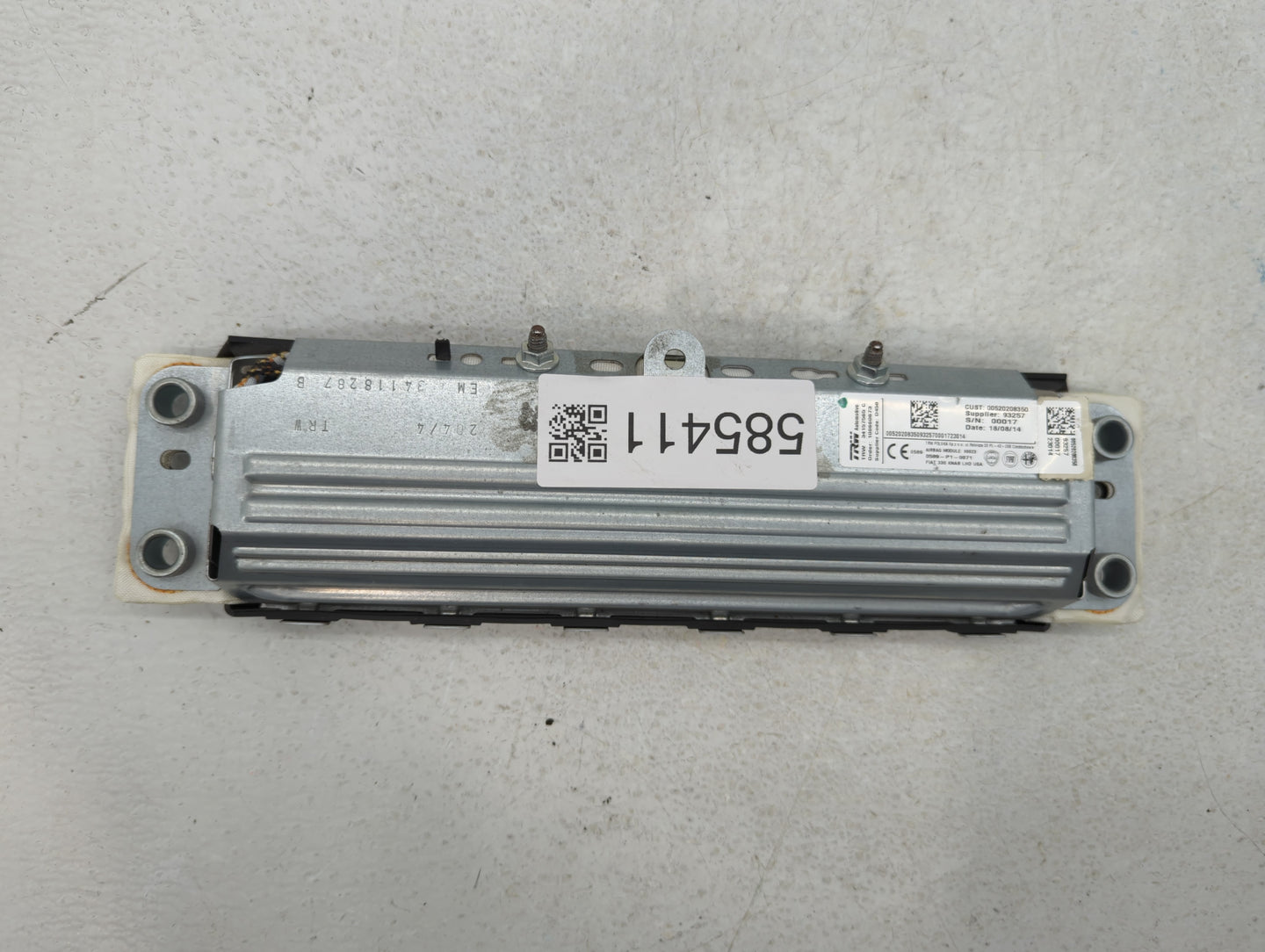 2014 Fiat 500 Air Bag Driver Left Knee OEM P/N:0589-P1-0071 Fits OEM Used Auto Parts - Oemusedautoparts1.com
