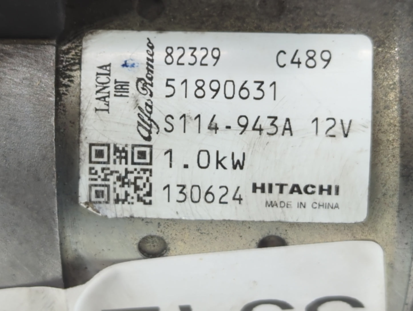 2014-2017 Fiat 500 Car Starter Motor Solenoid OEM P/N:82329 C489 Fits Fits 2014 2015 2016 2017 2018 OEM Used Auto Parts - Oe