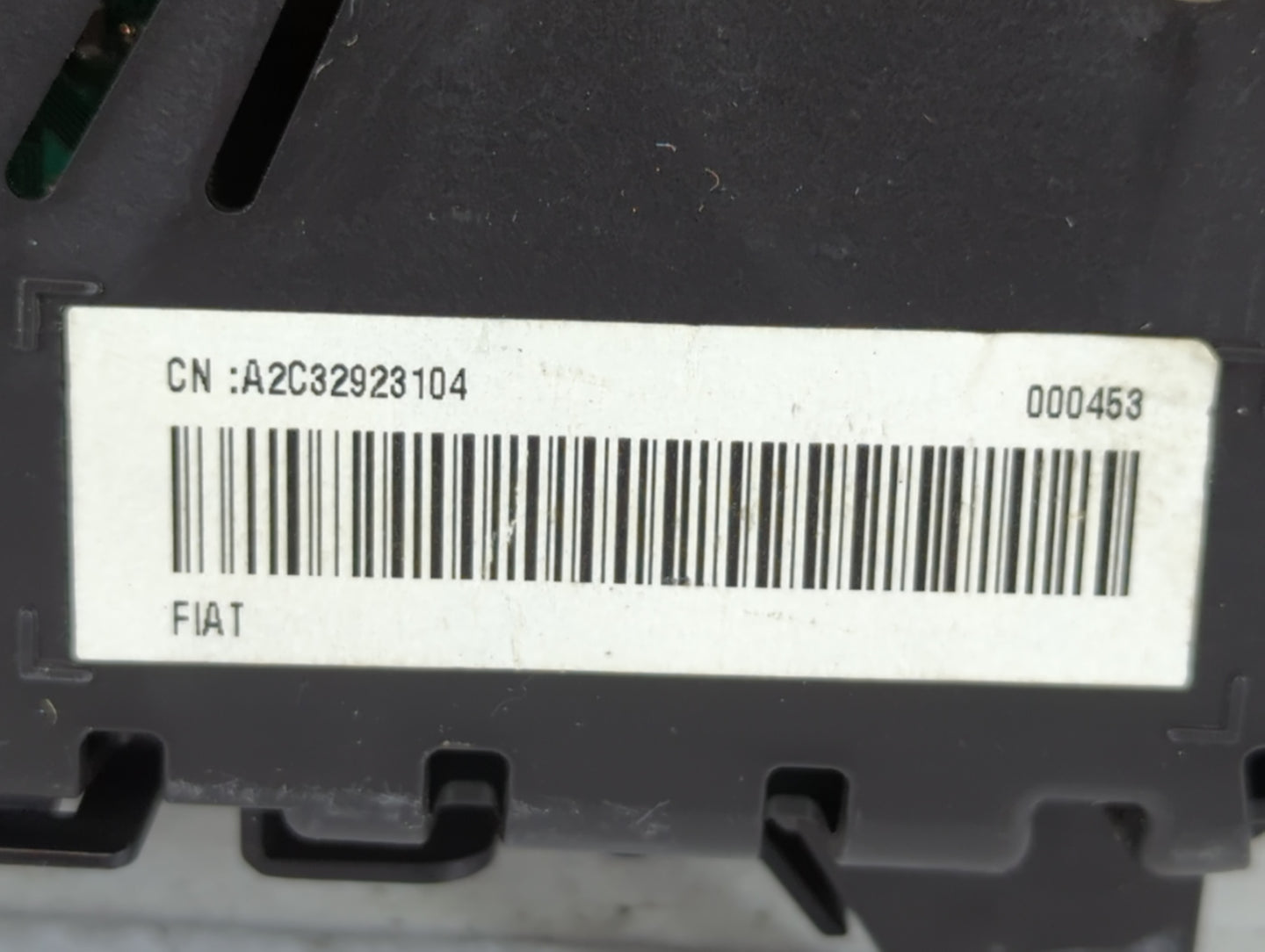 2014 Fiat 500 Instrument Cluster Speedometer Gauges P/N:A2C32923104 Fits OEM Used Auto Parts - Oemusedautoparts1.com