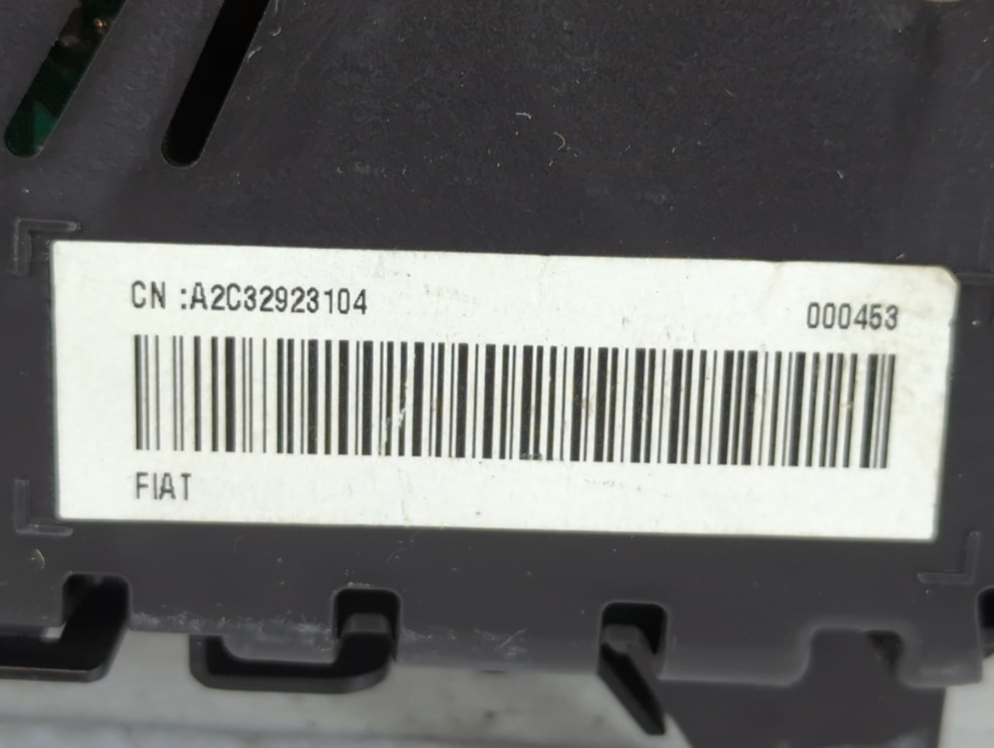 2014 Fiat 500 Instrument Cluster Speedometer Gauges P/N:A2C32923104 Fits OEM Used Auto Parts - Oemusedautoparts1.com