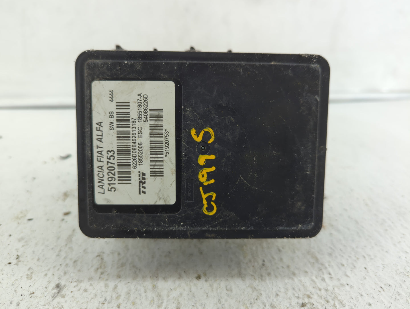 2014 Fiat 500l ABS Pump Control Module Replacement P/N:51920753 51973614 Fits OEM Used Auto Parts - Oemusedautoparts1.com