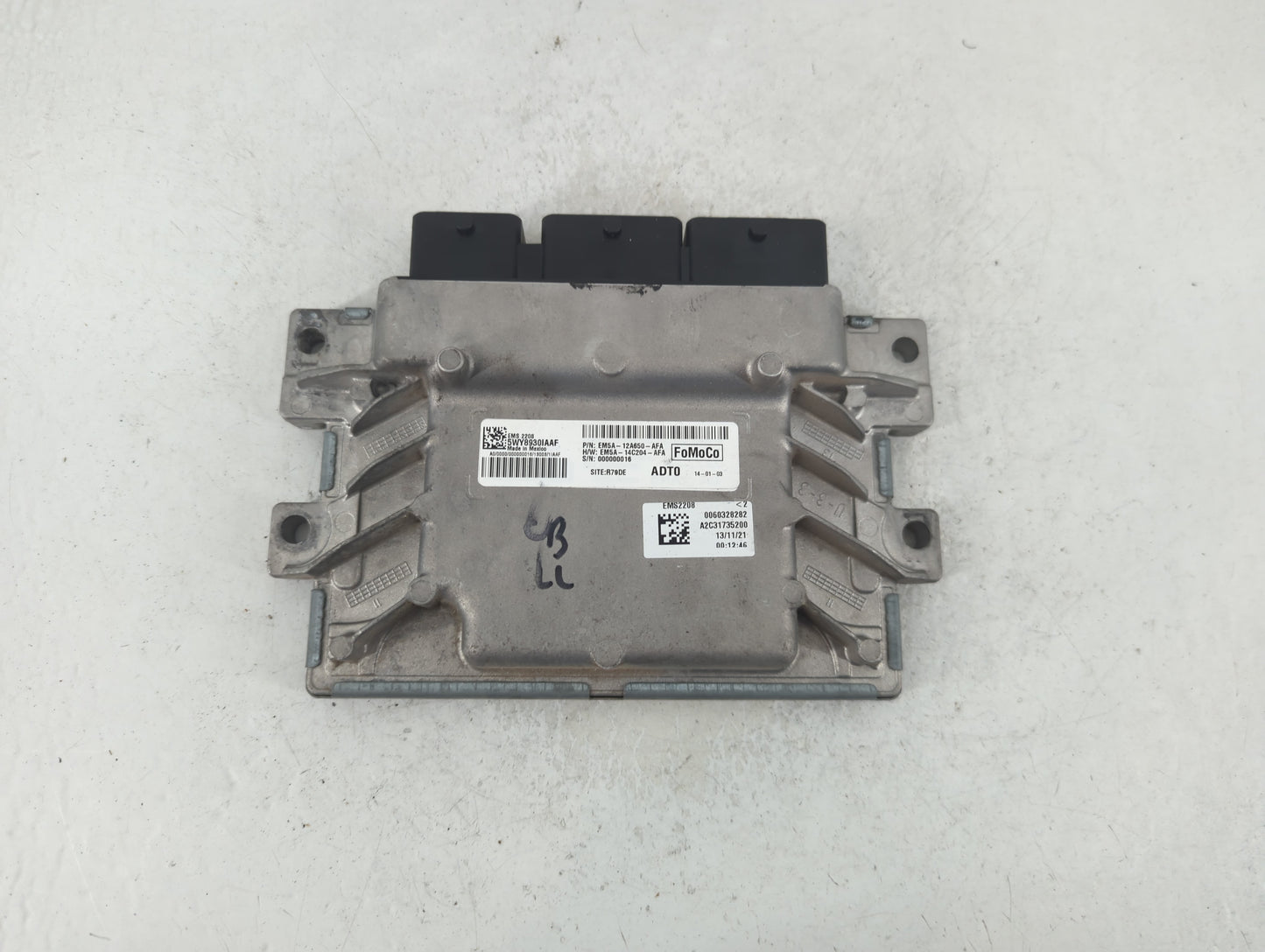 2014-2016 Ford C-Max PCM Engine Control Computer ECU ECM PCU OEM P/N:EM5A-12A650-AFA Fits Fits 2014 2015 2016 OEM Used Auto 