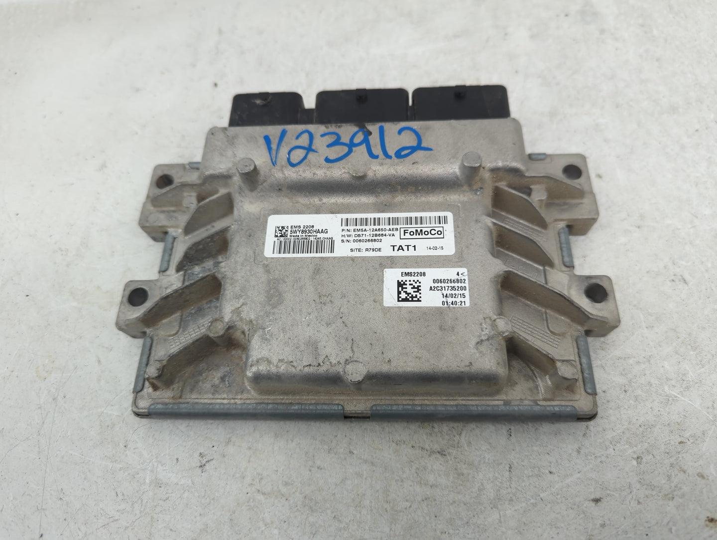 2014-2016 Ford C-Max PCM Engine Control Computer ECU ECM PCU OEM P/N:EM5A-12A650-AEB Fits Fits 2014 2015 2016 OEM Used Auto 