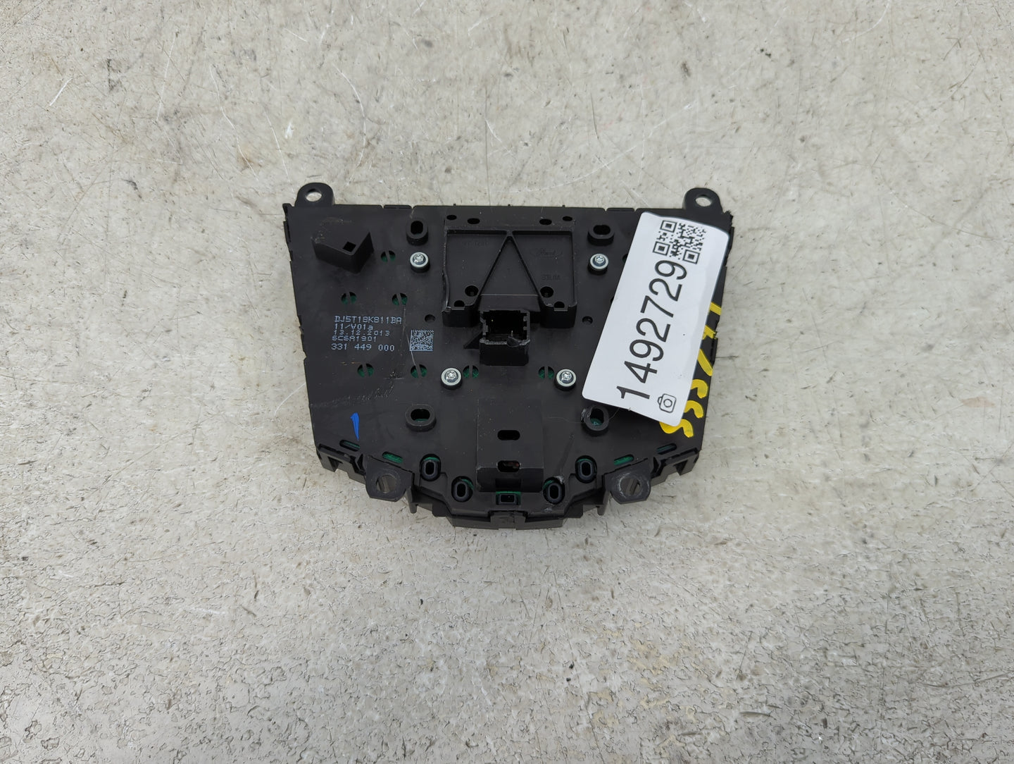 2013-2016 Ford C-max Radio Control Panel 1492729 - Oemusedautoparts1.com