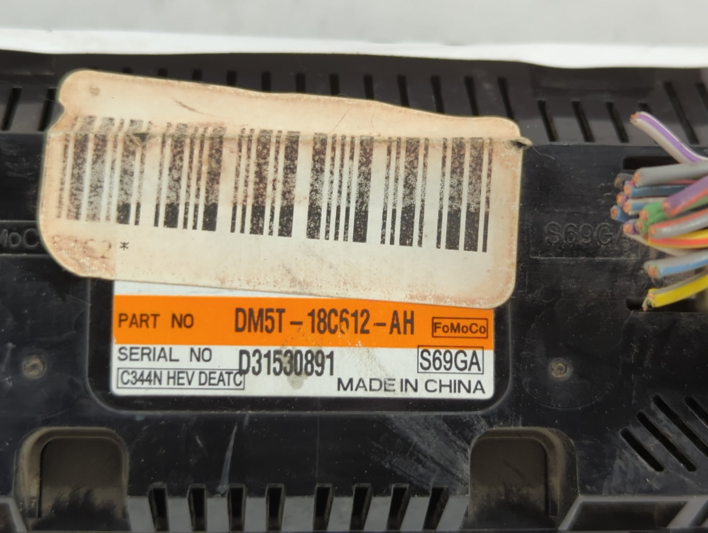 2013-2016 Ford C-Max Climate Control Module Temperature AC/Heater Replacement P/N:DM5T-18C612-AK DM5T-18C612-AG Fits OEM Use