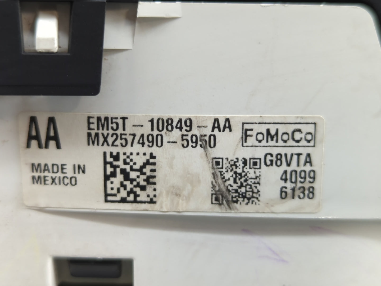 2014 Ford C-Max Instrument Cluster Speedometer Gauges P/N:EM5T-10849-AA Fits OEM Used Auto Parts - Oemusedautoparts1.com