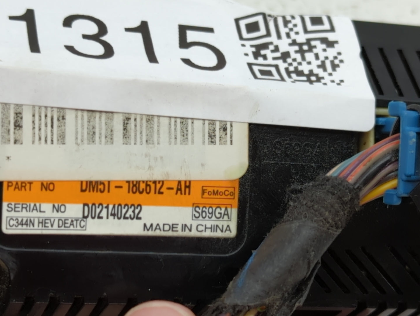 2013-2016 Ford C-Max Climate Control Module Temperature AC/Heater Replacement P/N:DM5T-18C612-AK DM5T-18C612-AG Fits OEM Use