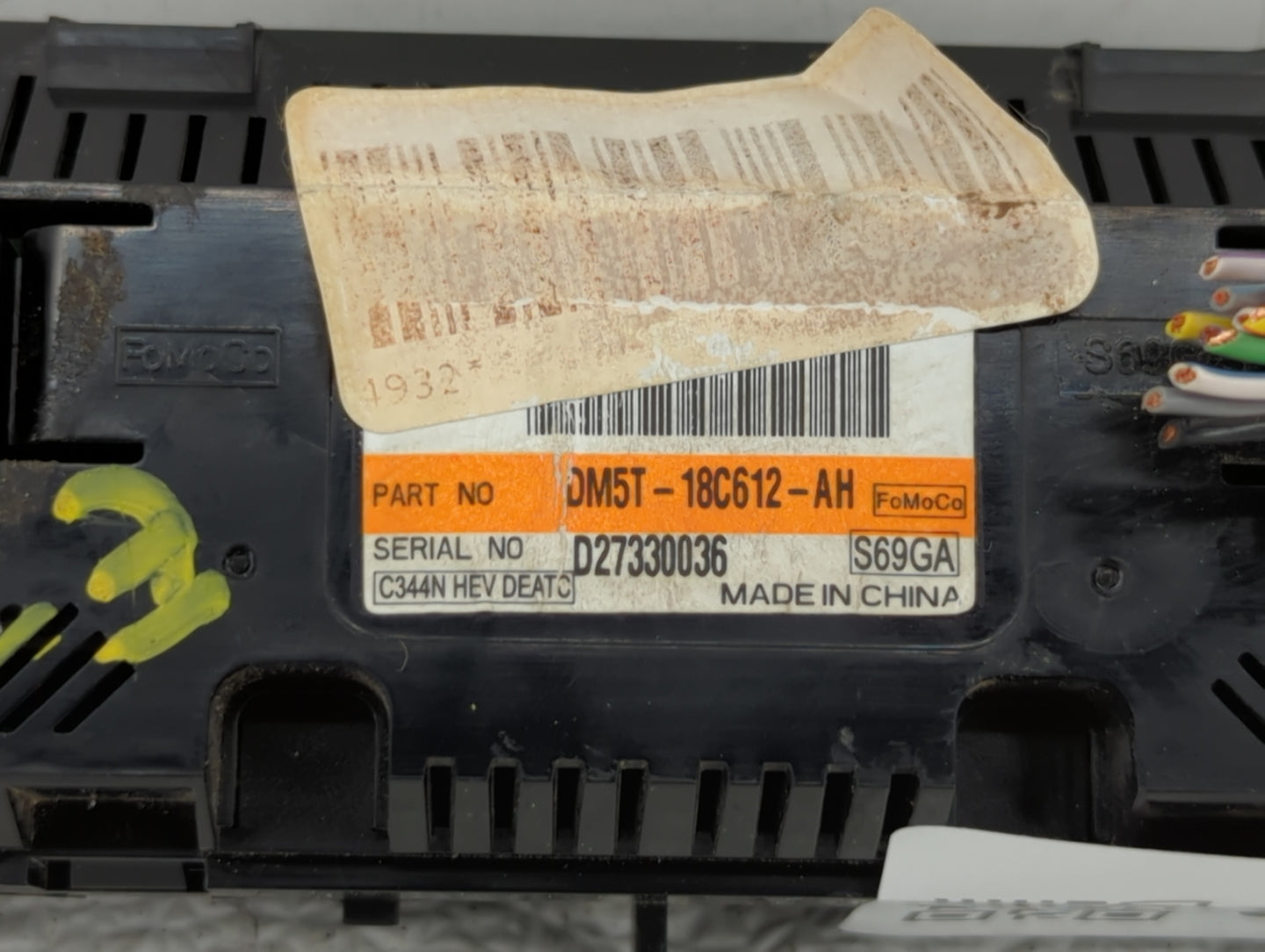 2013-2016 Ford C-Max Climate Control Module Temperature AC/Heater Replacement P/N:DM5T-18C612-AK DM5T-18C612-AG Fits OEM Use