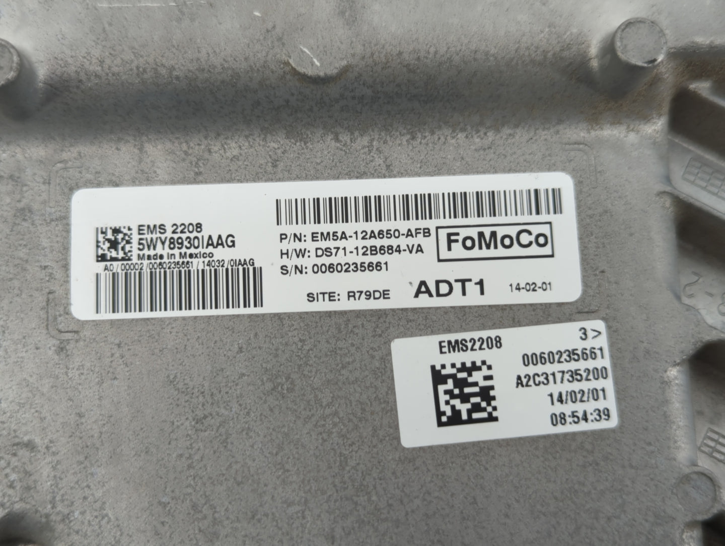 2014-2016 Ford C-Max PCM Engine Control Computer ECU ECM PCU OEM P/N:EM5A-12A650-AFB EM5A-12A650-AFA Fits Fits 2014 2015 201