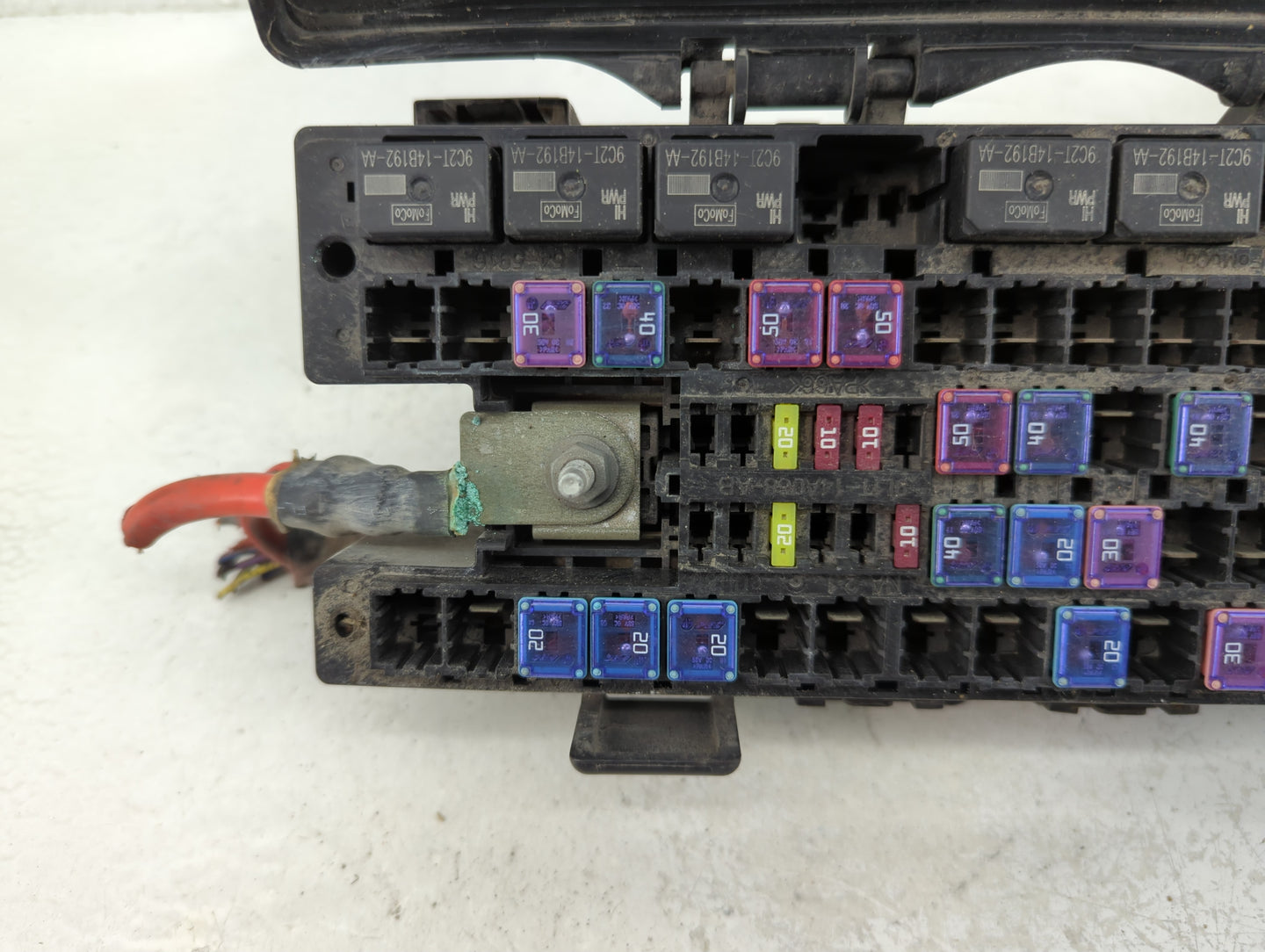 2009-2014 Ford E-250 Fusebox Fuse Box Panel Relay Module P/N:9L1T-14A003-AA Fits OEM Used Auto Parts - Oemusedautoparts1.com