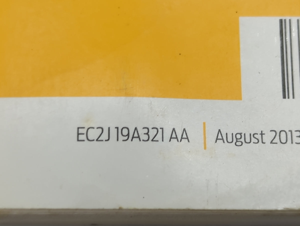 2014 Ford E-Series Owners Manual Book Guide P/N:EC2J19A321AA OEM Used Auto Parts - Oemusedautoparts1.com
