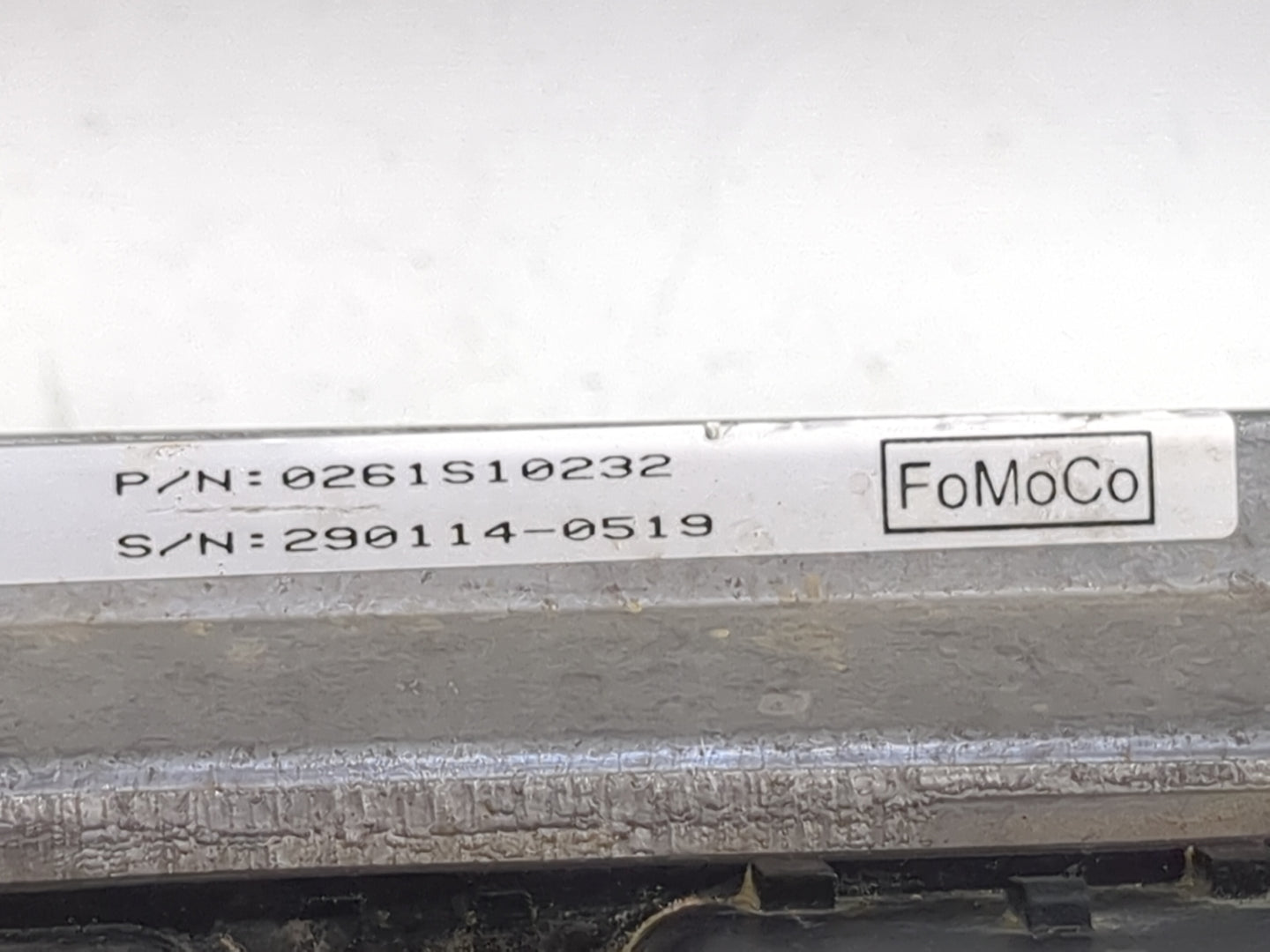 2014 Ford E250 PCM Engine Control Computer ECU ECM PCU OEM P/N:0261S10232 Fits Fits 2013 OEM Used Auto Parts - Oemusedautopa