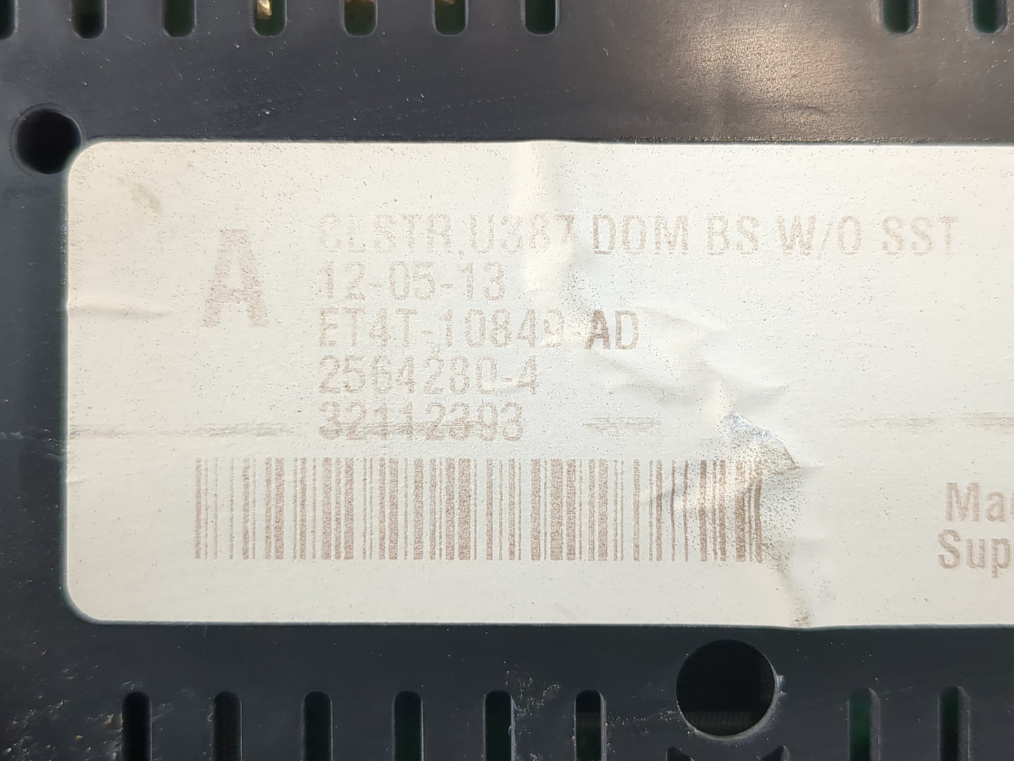 2014 Ford Edge Instrument Cluster Speedometer Gauges P/N:ET4T-10849 AD Fits OEM Used Auto Parts - Oemusedautoparts1.com