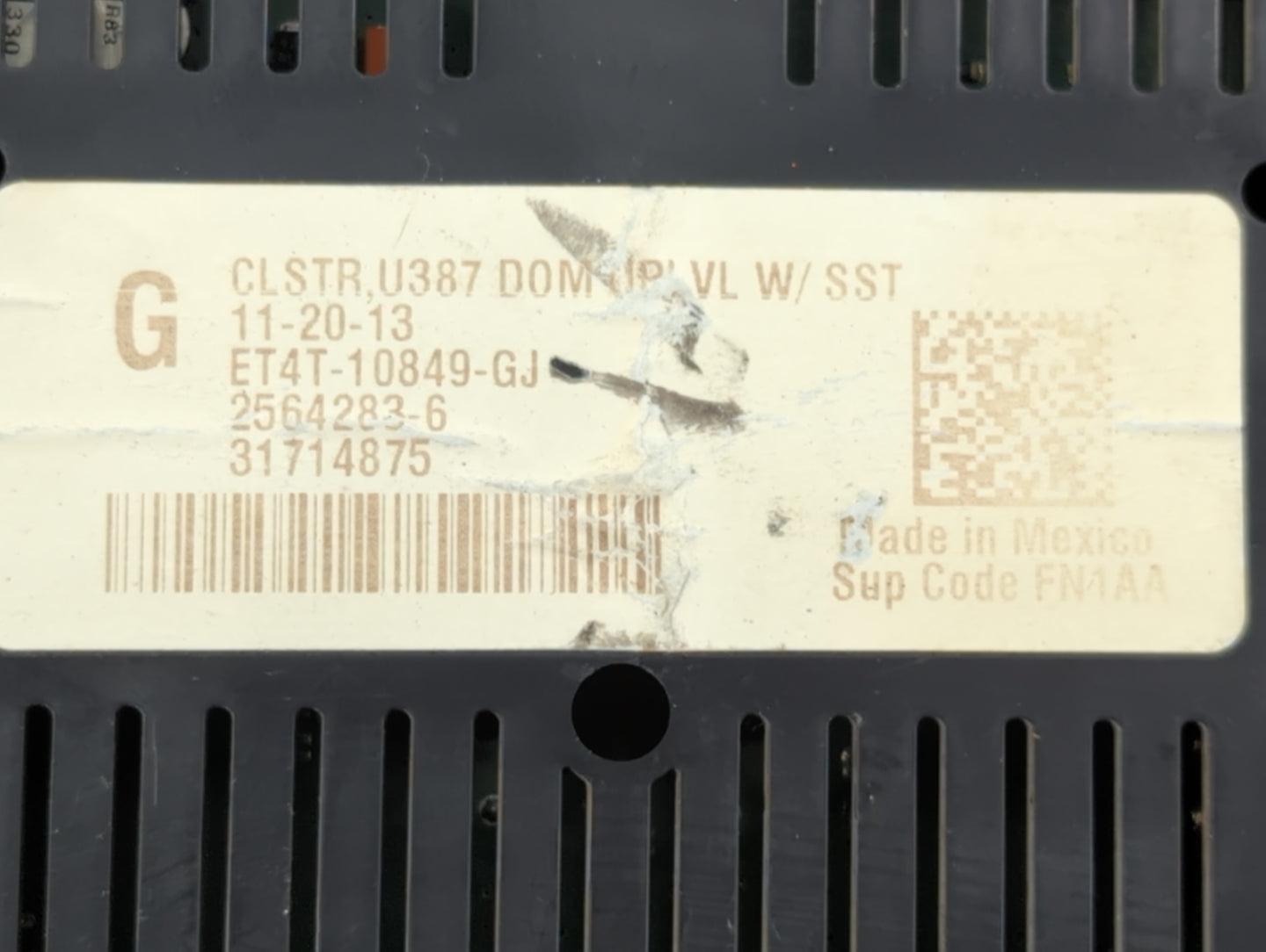 2014 Ford Edge Instrument Cluster Speedometer Gauges P/N:ET4T-10849-GJ Fits OEM Used Auto Parts - Oemusedautoparts1.com