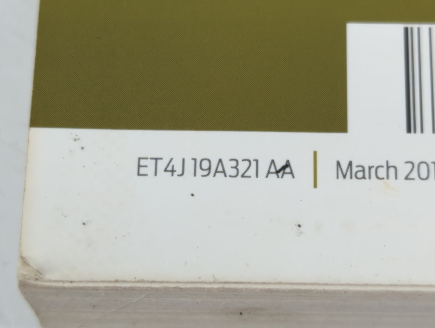 2014 Ford Edge Owners Manual Book Guide P/N:ET4J 19A321 AA OEM Used Auto Parts - Oemusedautoparts1.com