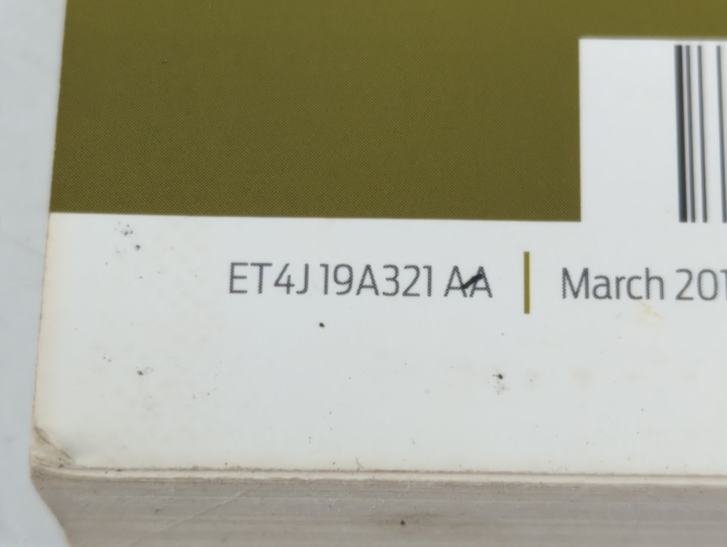 2014 Ford Edge Owners Manual Book Guide P/N:ET4J 19A321 AA OEM Used Auto Parts - Oemusedautoparts1.com