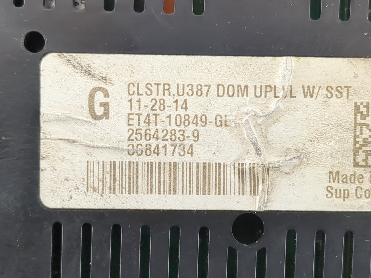 2014 Ford Edge Instrument Cluster Speedometer Gauges P/N:2564283-P ET4T-10849-GL Fits OEM Used Auto Parts - Oemusedautoparts