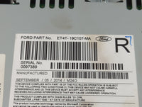 2014 Ford Edge Radio AM FM Cd Player Receiver Replacement P/N:ET4T-19C107-MA Fits Fits 2015 OEM Used Auto Parts - Oemusedaut