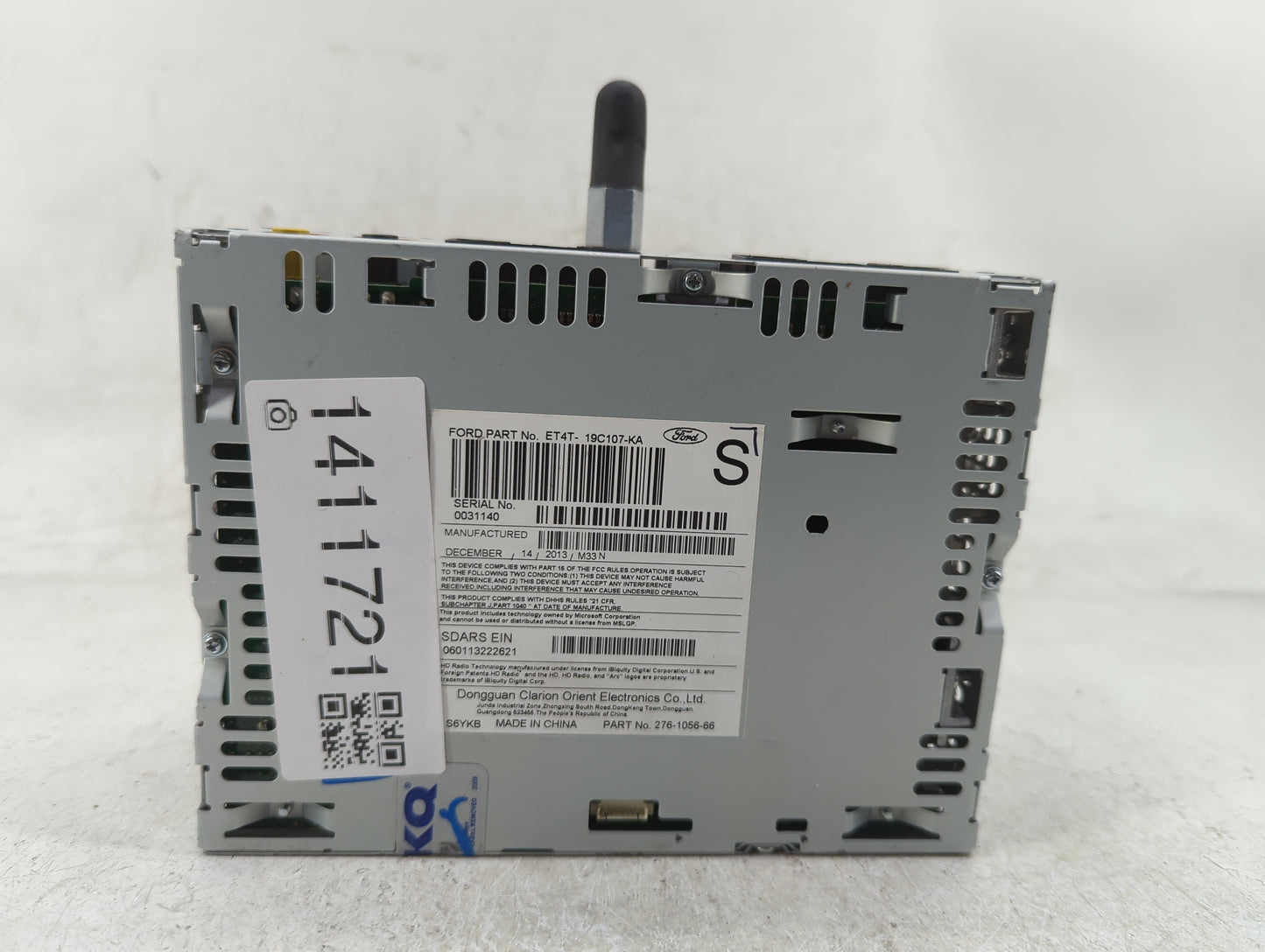 2014 Ford Edge Radio AM FM Cd Player Receiver Replacement P/N:ET4T-19C107-KA Fits OEM Used Auto Parts - Oemusedautoparts1.co