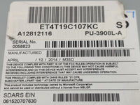 2014 Ford Edge Radio AM FM Cd Player Receiver Replacement P/N:ET4T19C107KC Fits OEM Used Auto Parts - Oemusedautoparts1.com
