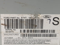 2014 Ford Edge Radio AM FM Cd Player Receiver Replacement P/N:PU-3908L-A ET4T-19C107 Fits OEM Used Auto Parts - Oemusedautop