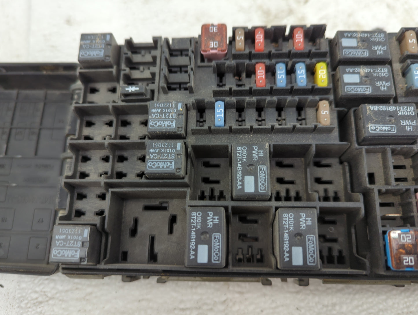 2012-2014 Ford Edge Fusebox Fuse Box Panel Relay Module P/N:BT4T-14A003-AA Fits Fits 2012 2013 2014 OEM Used Auto Parts - Oe
