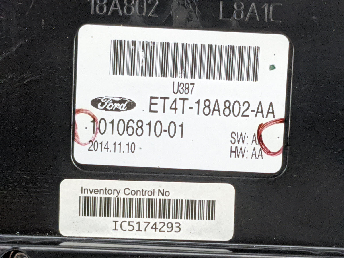 2014 Ford Edge Climate Control Module Temperature AC/Heater Replacement P/N:ET4T-18A802-AA 10106810-01 Fits OEM Used Auto Pa