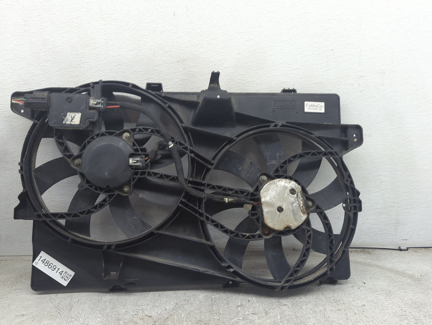 2007-2014 Ford Edge Electric Radiator Cooling Fan Motor Assembly P/N:CT43-8C607-AB Fits OEM Used Auto Parts - Oemusedautopar