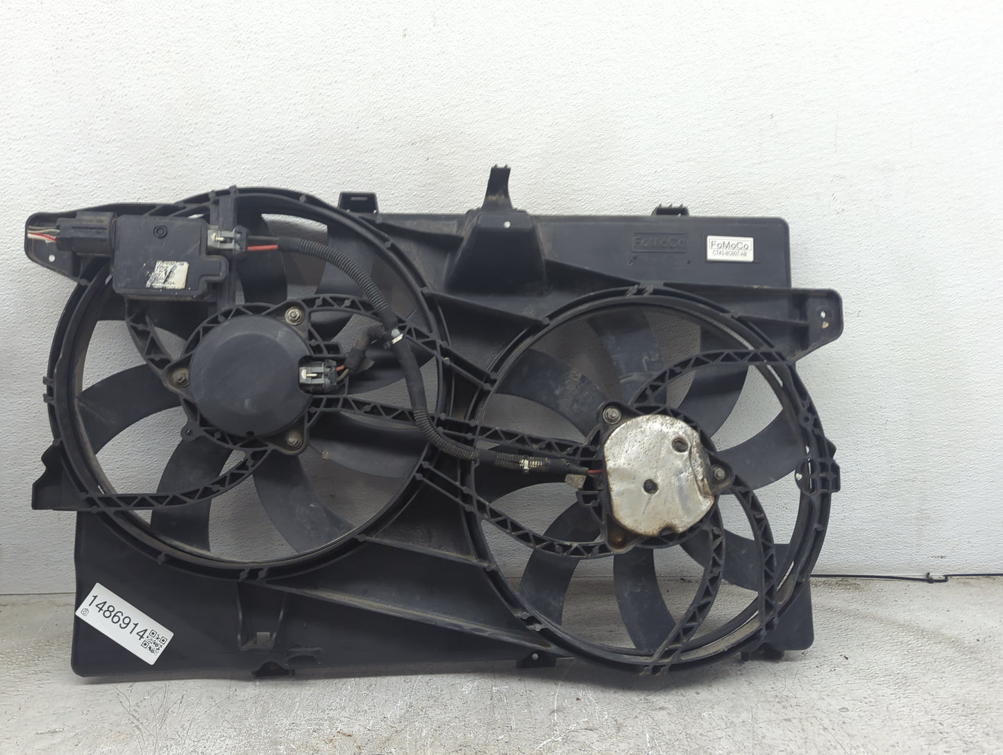 2007-2014 Ford Edge Electric Radiator Cooling Fan Motor Assembly P/N:CT43-8C607-AB Fits OEM Used Auto Parts - Oemusedautopar