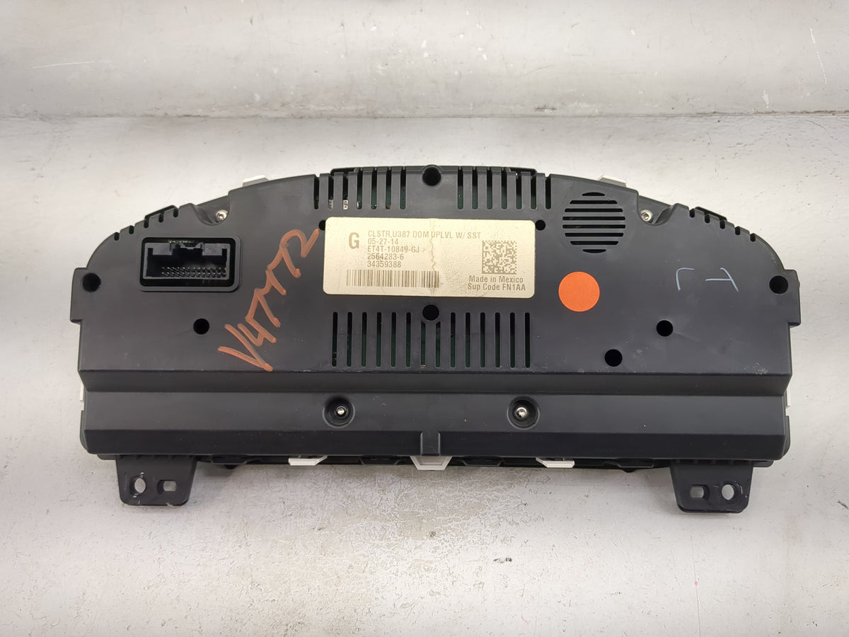 2014 Ford Edge Instrument Cluster Speedometer Gauges P/N:ET4T-10849-GJ 2564283-6, 34359388 Miles: Fits OEM Used Auto Parts -