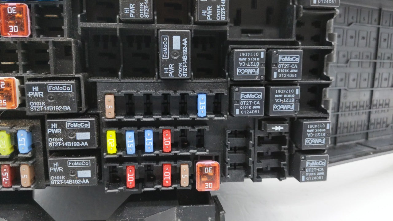 2012-2014 Ford Edge Fusebox Fuse Box Panel Relay Module P/N:CT4T-14290-JK Fits Fits 2012 2013 2014 OEM Used Auto Parts - Oem