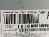 2014 Ford Edge Radio AM FM Cd Player Receiver Replacement P/N:ET4T-19C107-KA ET4T-19C107-NA, ET4T-19C107-MA Fits Fits 2015 O