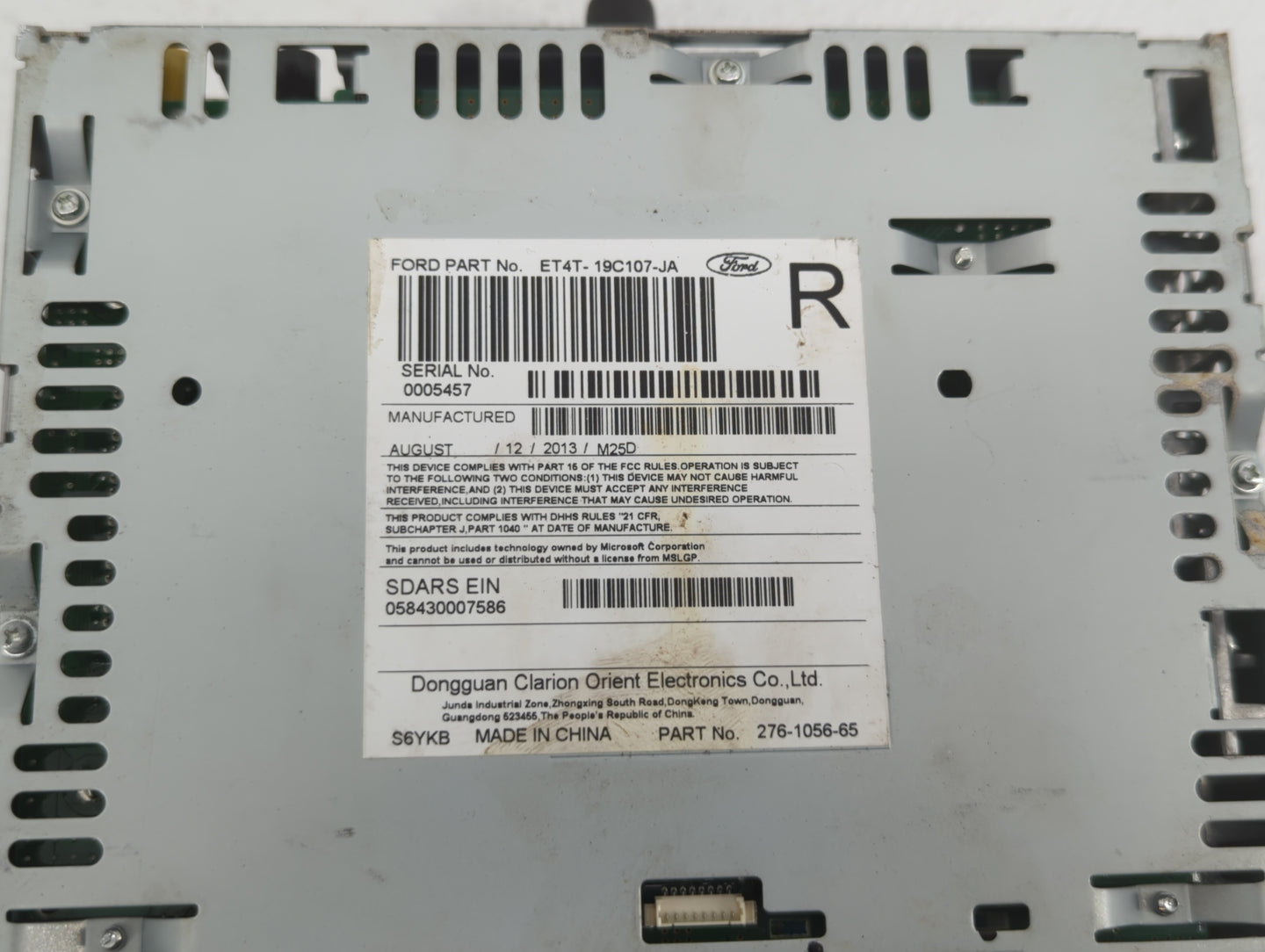 2014-2014 Ford Edge Am Fm Cd Player Radio Receiver - Oemusedautoparts1.com